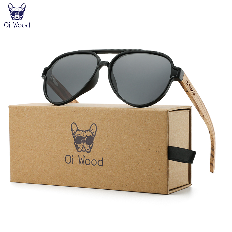 Sunglasses Aviator Polarized - Oi bois lunettes de soleil pour