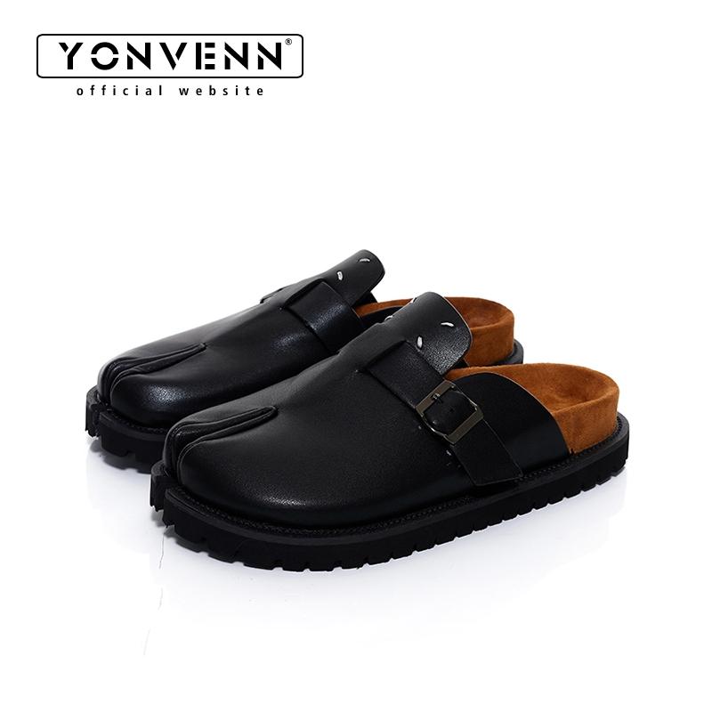 Flip Flop Leather Men - Nouvelles chaussures Tabi pantoufles en cuir