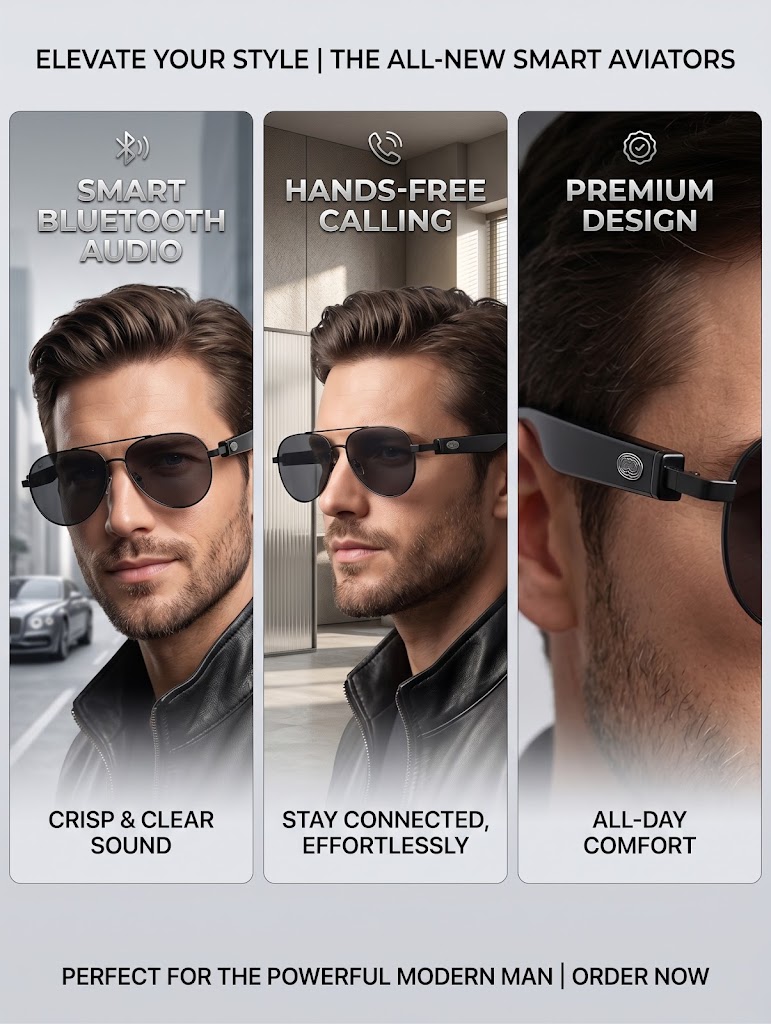 Lunettes de soleil intelligent - Sunglasses Aviator Polarized avis et prix