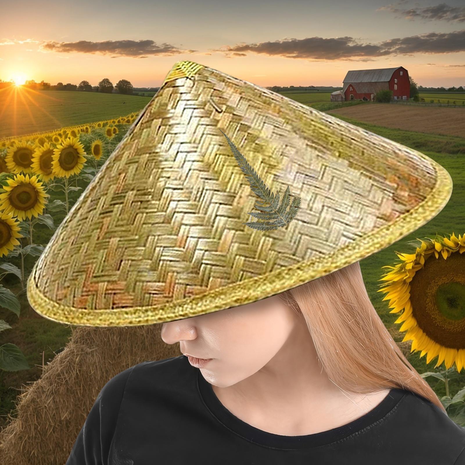Chapeau de paille chinois fait - Bucket Hat Straw avis et prix