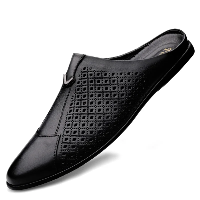Mocassins d'été en cuir pour h - Flip Flop Leather Men avis et prix