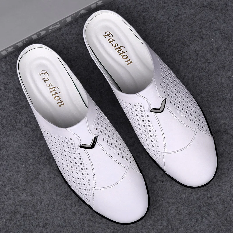 Mocassins d'été en cuir pour h - Flip Flop Leather Men avis et prix
