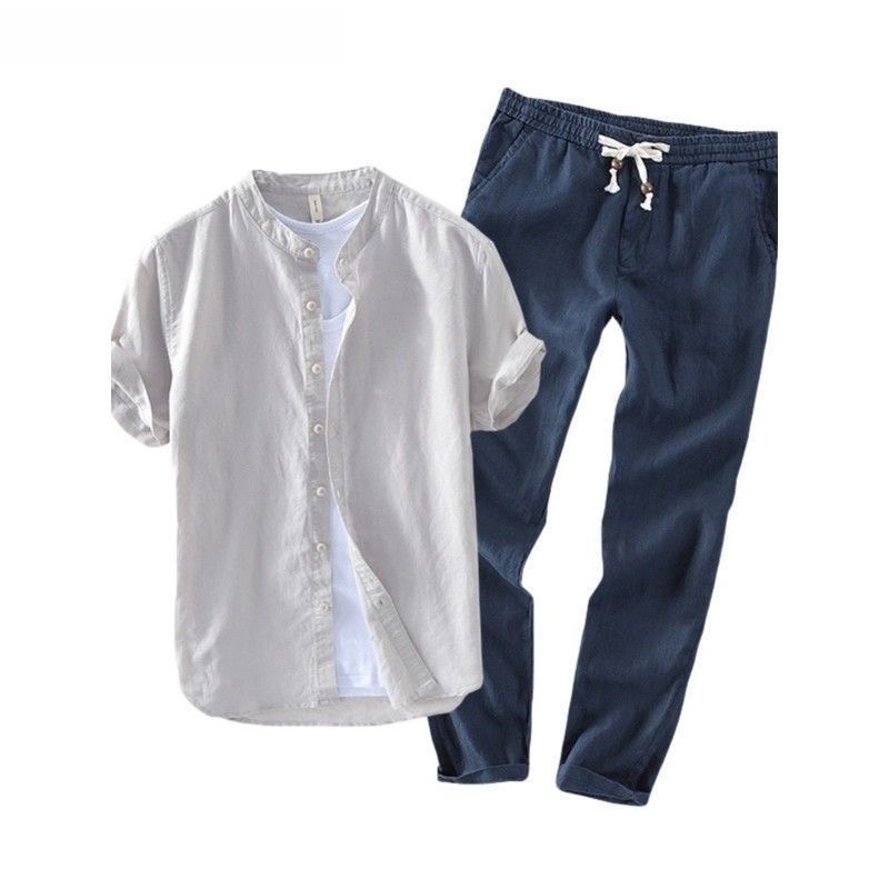 Ensemble chemise et t-shirt dé - Linen Shirt Breathable avis et prix