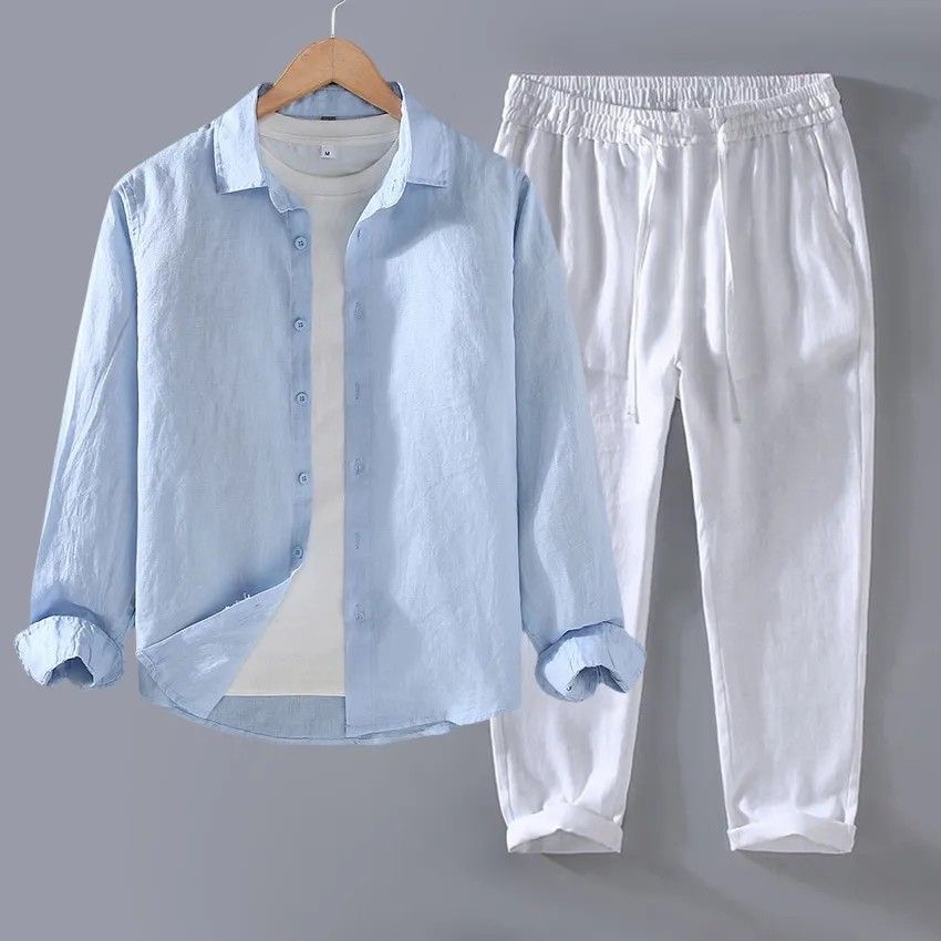 Chemise Homme Décontractée à M - Linen Shirt Breathable avis et prix