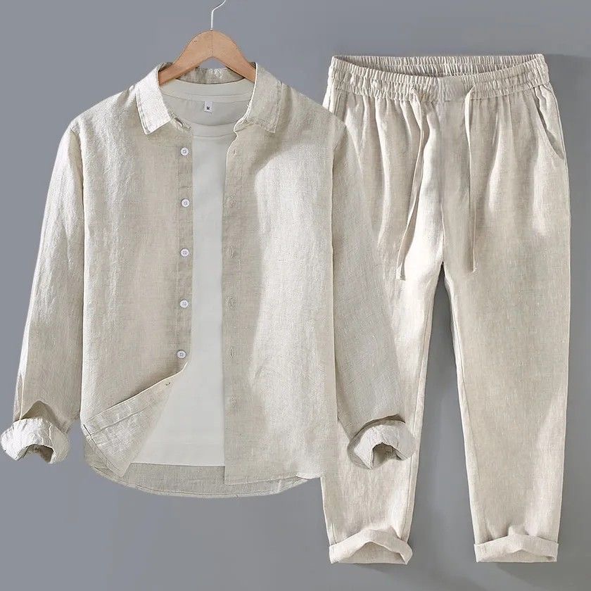 Chemise Homme Décontractée à M - Linen Shirt Breathable avis et prix
