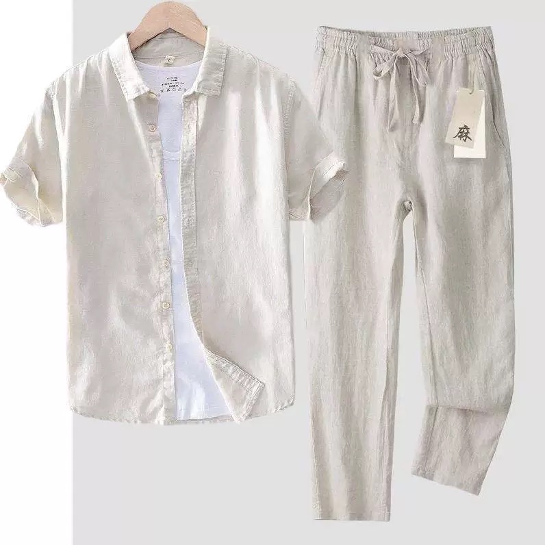 Chemise en pur lin et coton po - Linen Shirt Breathable avis et prix