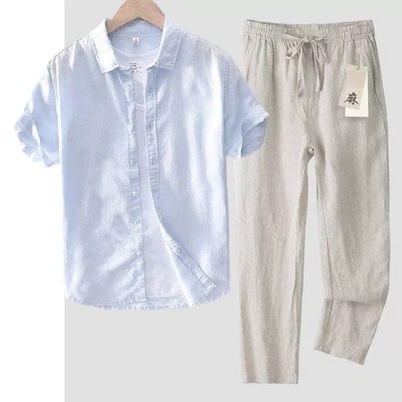 Chemise en pur lin et coton po - Linen Shirt Breathable avis et prix