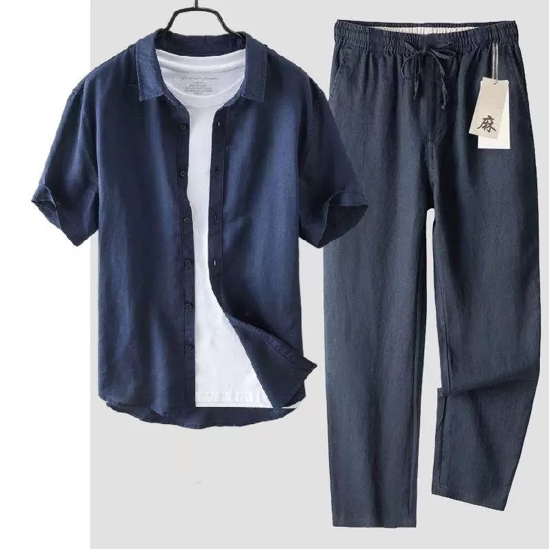 Chemise en pur lin et coton po - Linen Shirt Breathable avis et prix