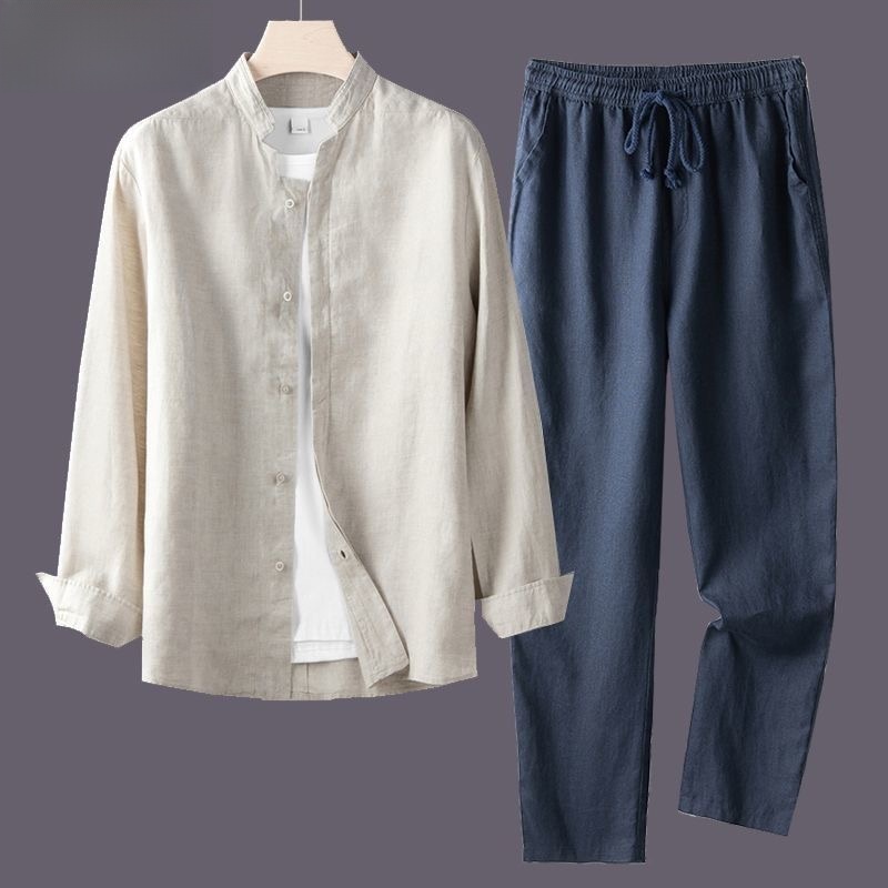 Chemise à manches longues pour - Linen Shirt Breathable avis et prix