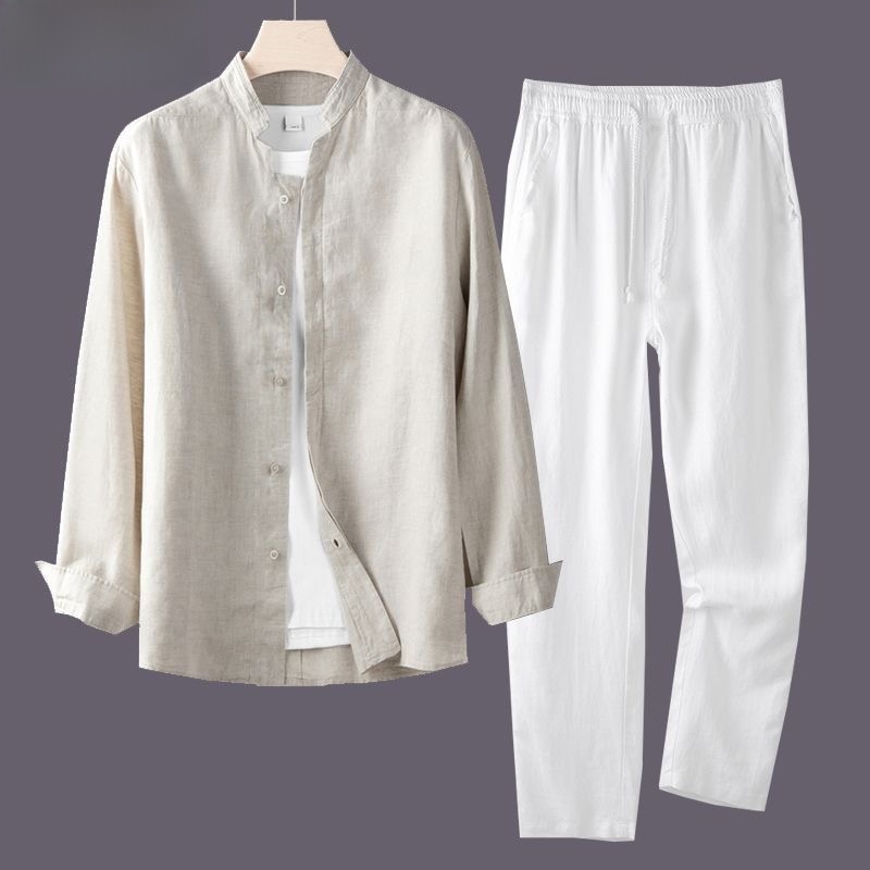 Chemise à manches longues pour - Linen Shirt Breathable avis et prix