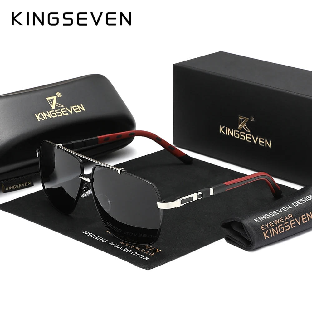 KINGSEVEN nouvelles lunettes d - Sunglasses Aviator Polarized avis et prix