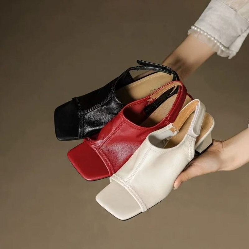 Sandales romaines à bout carré - Casual Sandal Leather avis et prix